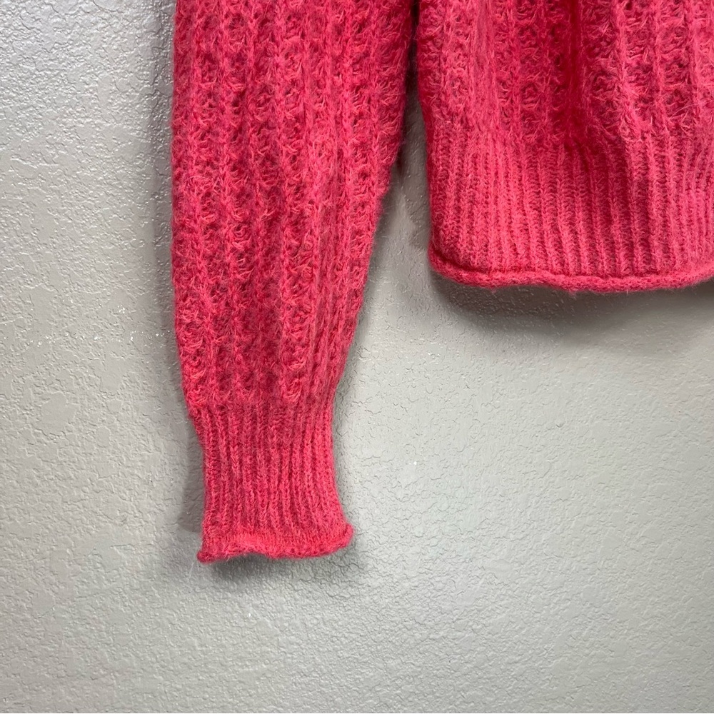 Anthropologie Off the Shoulder Ruffle Sweater Sweater - Picture 5 of 6